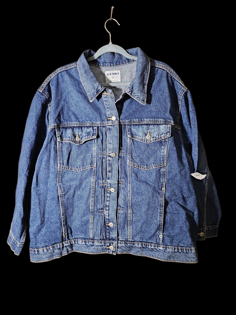 NWT Old Navy Medium Blue Denim Jacket with Chest Pockets